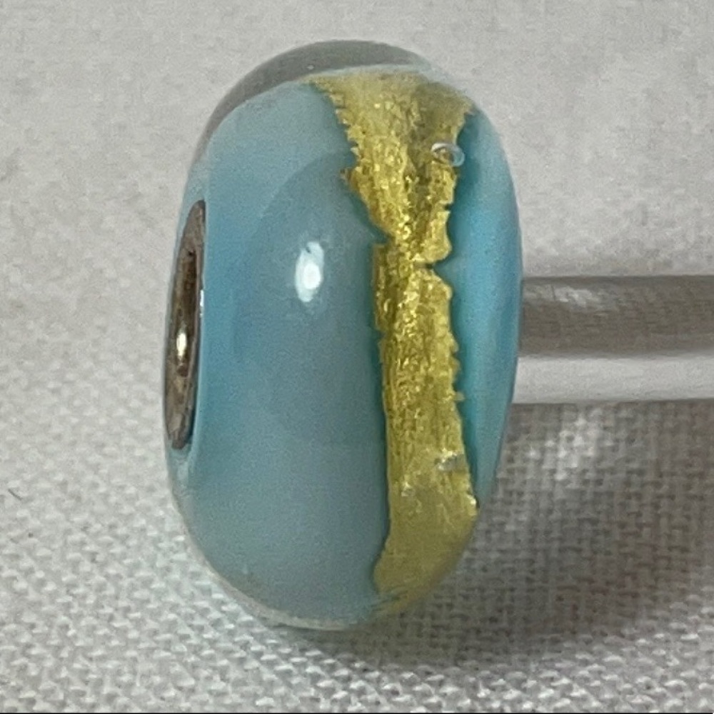 Trollbeads Light Blue Gold